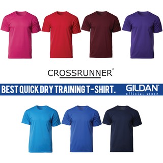 CROSSRUNNER Unisex Performance Sportswear Round Neck Plain Jersey T-Shirt Training Tee - Multi Color CRR3600 Group E