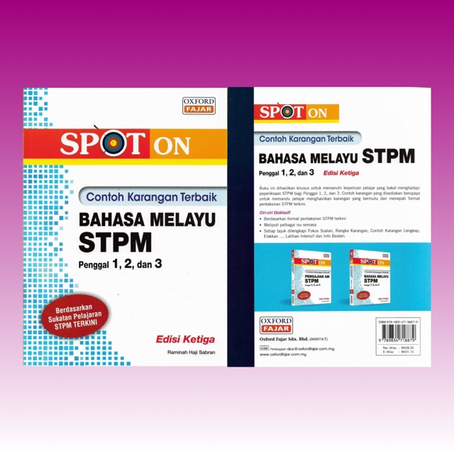 Ready Stock Oxford Fajar Spot On Bahasa Melayu Stpm Penggal 1 2 Dan 3 Shopee Malaysia