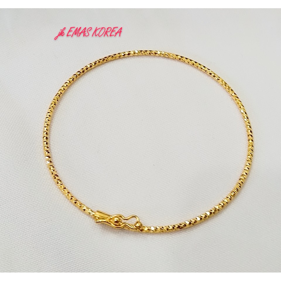  Gelang minggu  boleh buka EMAS KOREA Jewellery Bangle 