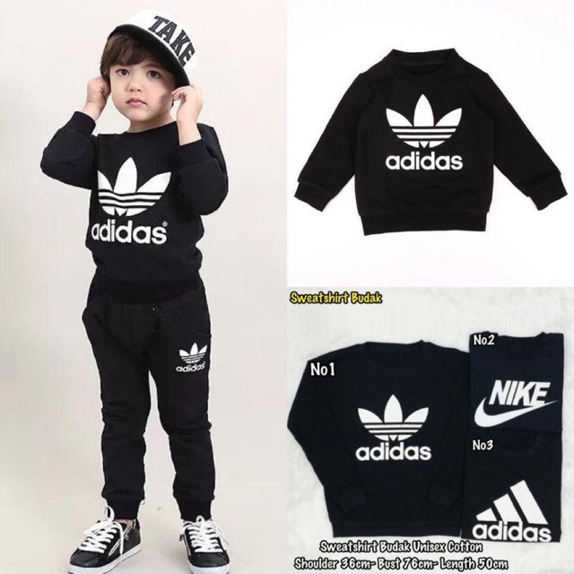 Kids sweatshirt unisex cotton baju  budak borong  murah  