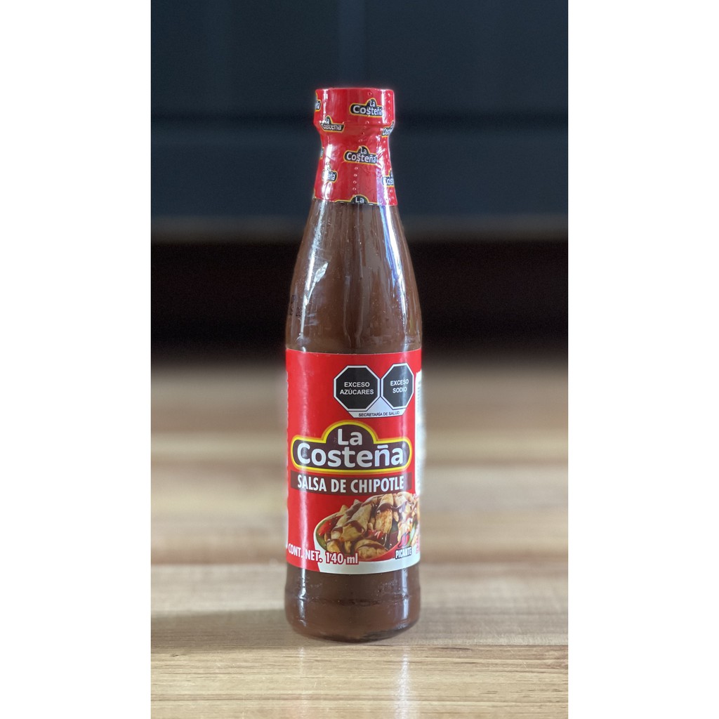 La Costena Salsa De Chile Chipotle Sauce Glass Bottle 140ml Mexico