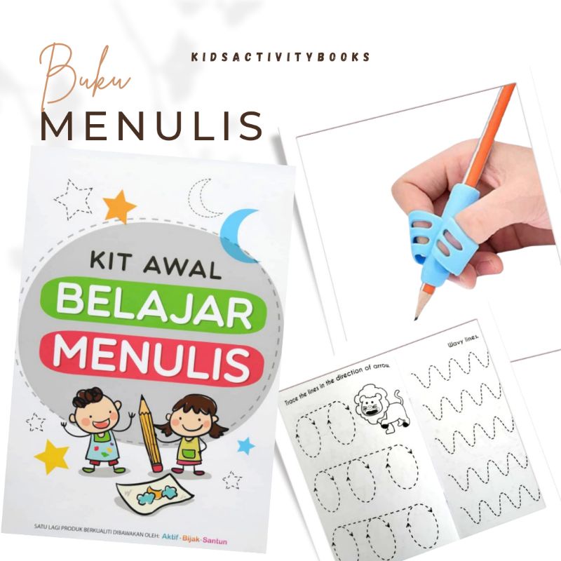 Buy Buku Latihan Menulis Kanak kanak 3 tahun Pra Sekolah Kit Awal