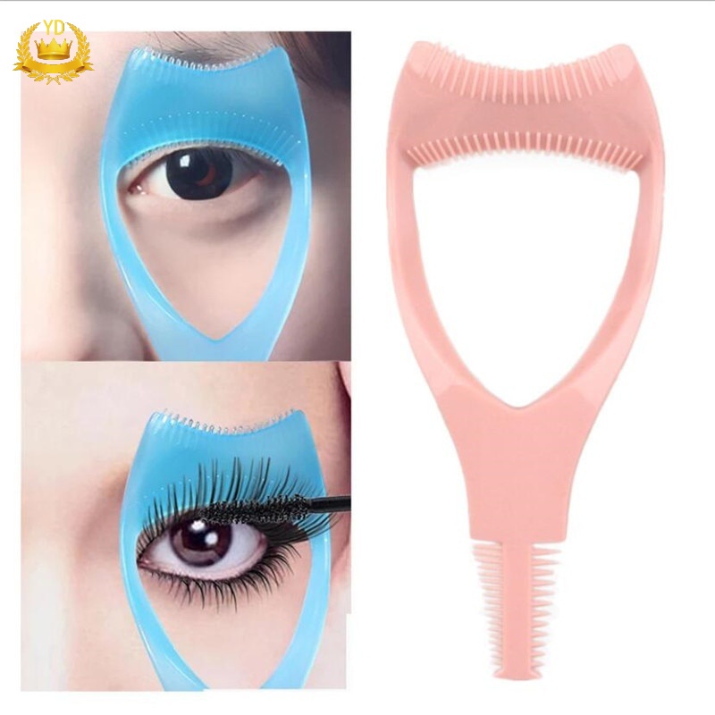 Eyelash Tools 3 in 1 Makeup Mascara Shield Guard Curler Applicator Comb Guide Card Makeup Tool Beauty Cosmetic Tool Dropship YDEA