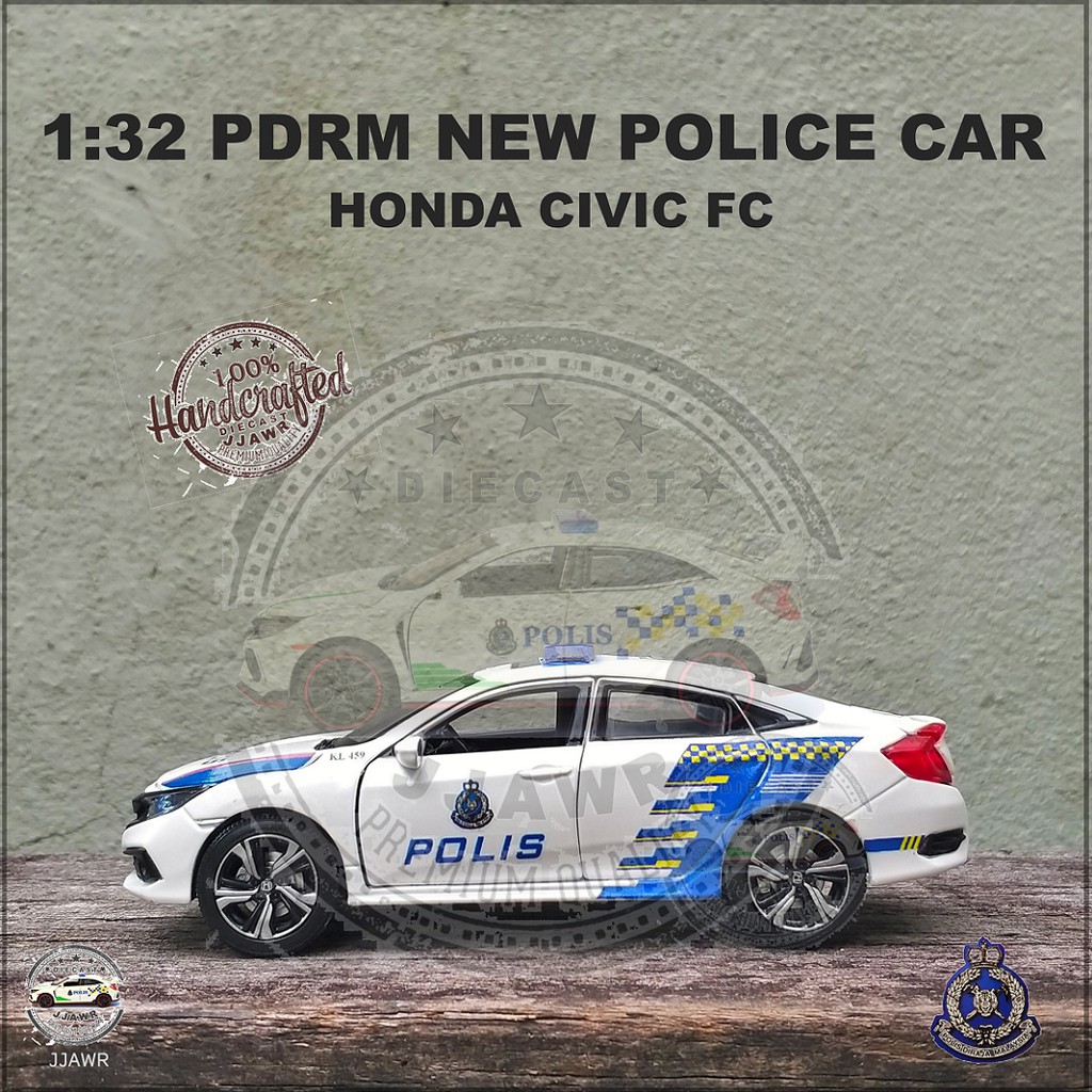 Polis Civic 1 32 Honda Civic New Pdrm Police Car Shopee Malaysia