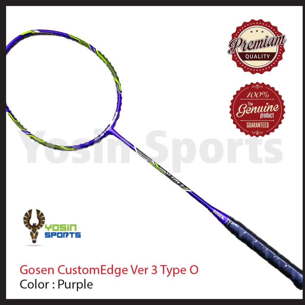 Gosen CustomEdge Ver 3 Type O (Purple) Badminton Racket | Shopee