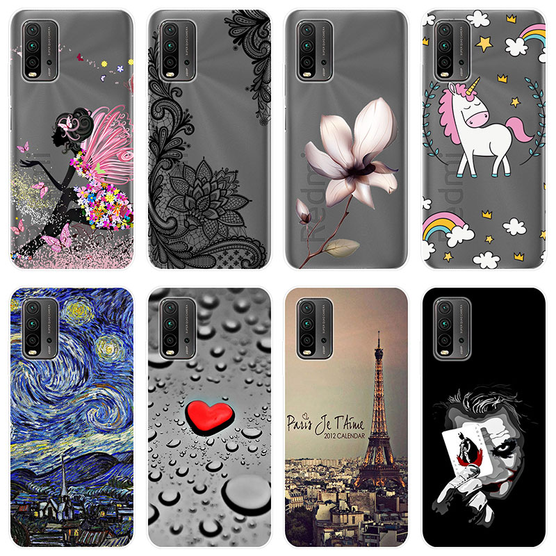 Xiaomi Redmi 9t Case Silicone Tpu Back Cover Redmi9t Animated Cartoon Soft Phone Casing Custom Pattern Diy Shopee Malaysia