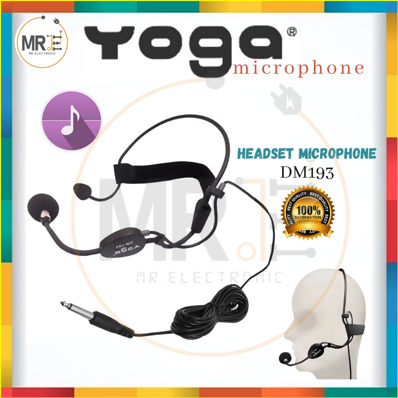YOGA DM193 HEADSET CLIP ON MIC MICROPHONE MIKROFON PEMBESAR SUARA MIK