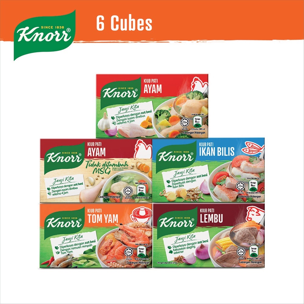 Knorr Seasoning Cube 6 Cubes 60g Shopee Malaysia