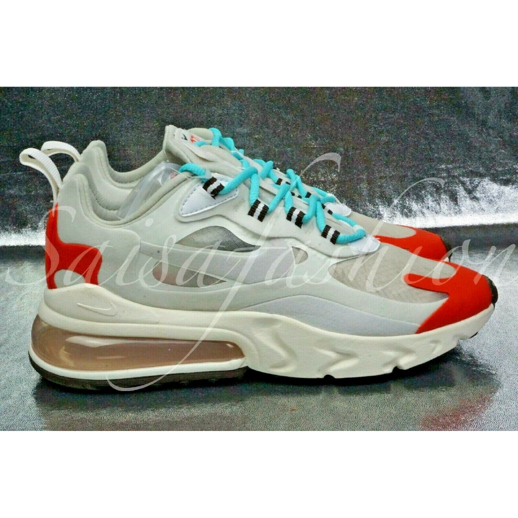 Nike Air Max 270 React Ao4971 0 Light Beige Chalk Platinum Tint Mens Size 9 Shopee Malaysia