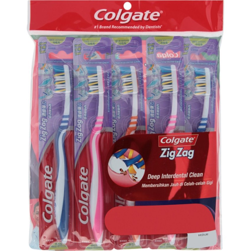 colgate zigzag medium toothbrush