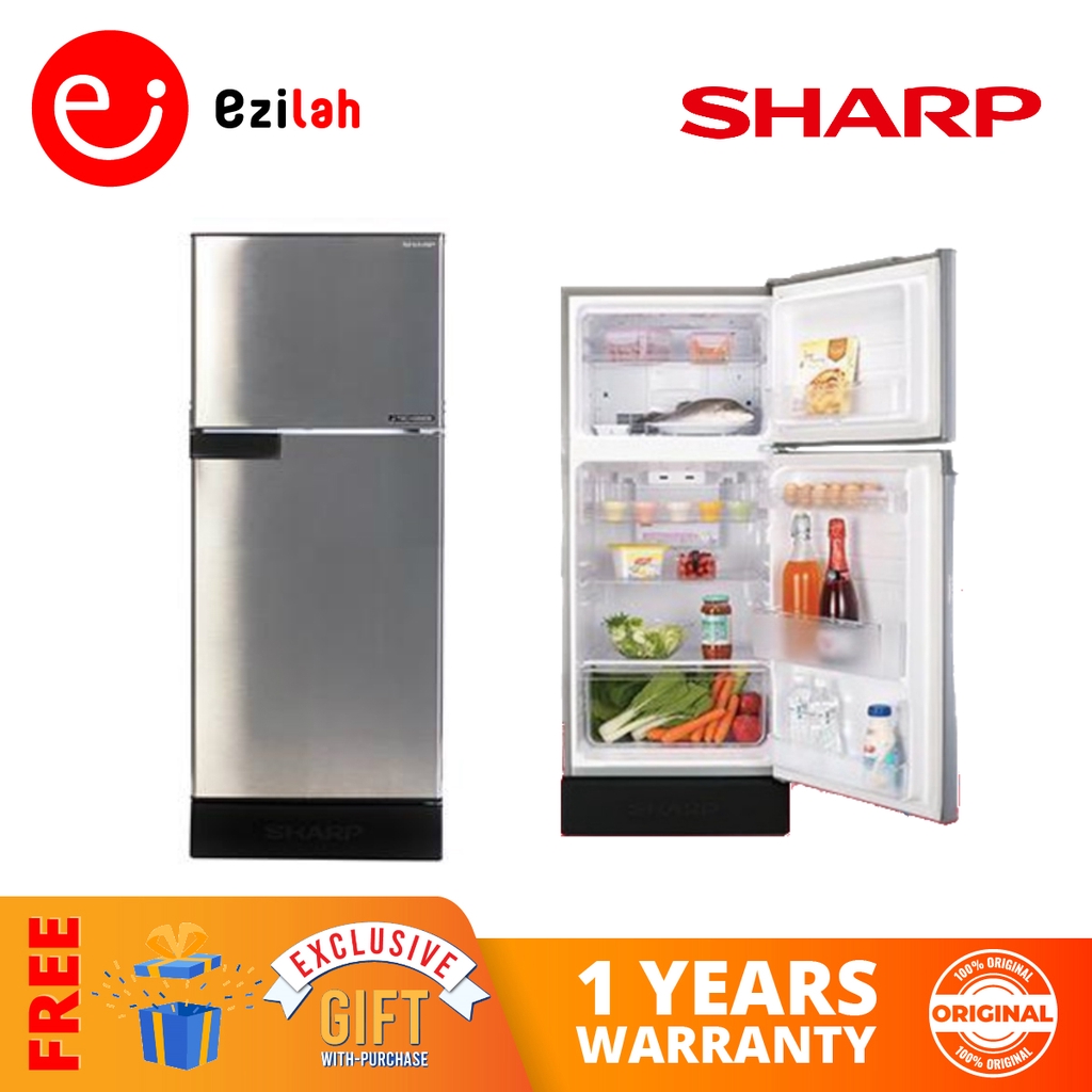 Sharp 2 Door Fridge J-Tech Inverter (170L) SJ189MS ...