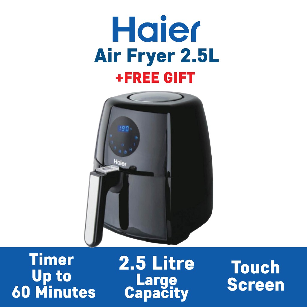Haier HAAF253 Air Fryer With Touch Control Panel LED (2.5L) Shopee Malaysia