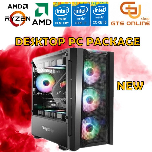 DESKTOP PC AMD RYZEN 3/5 INTEL PENTIUM/I3/I5 4GB/8GB/16GBRAM 120GB/240