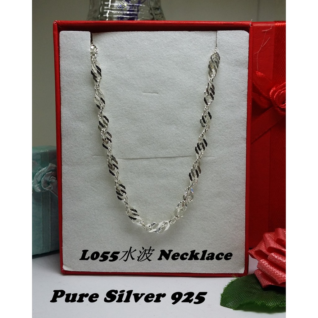 Genuine SILVER 925 Necklace (rantai Leher Untuk Orang Dewasa)