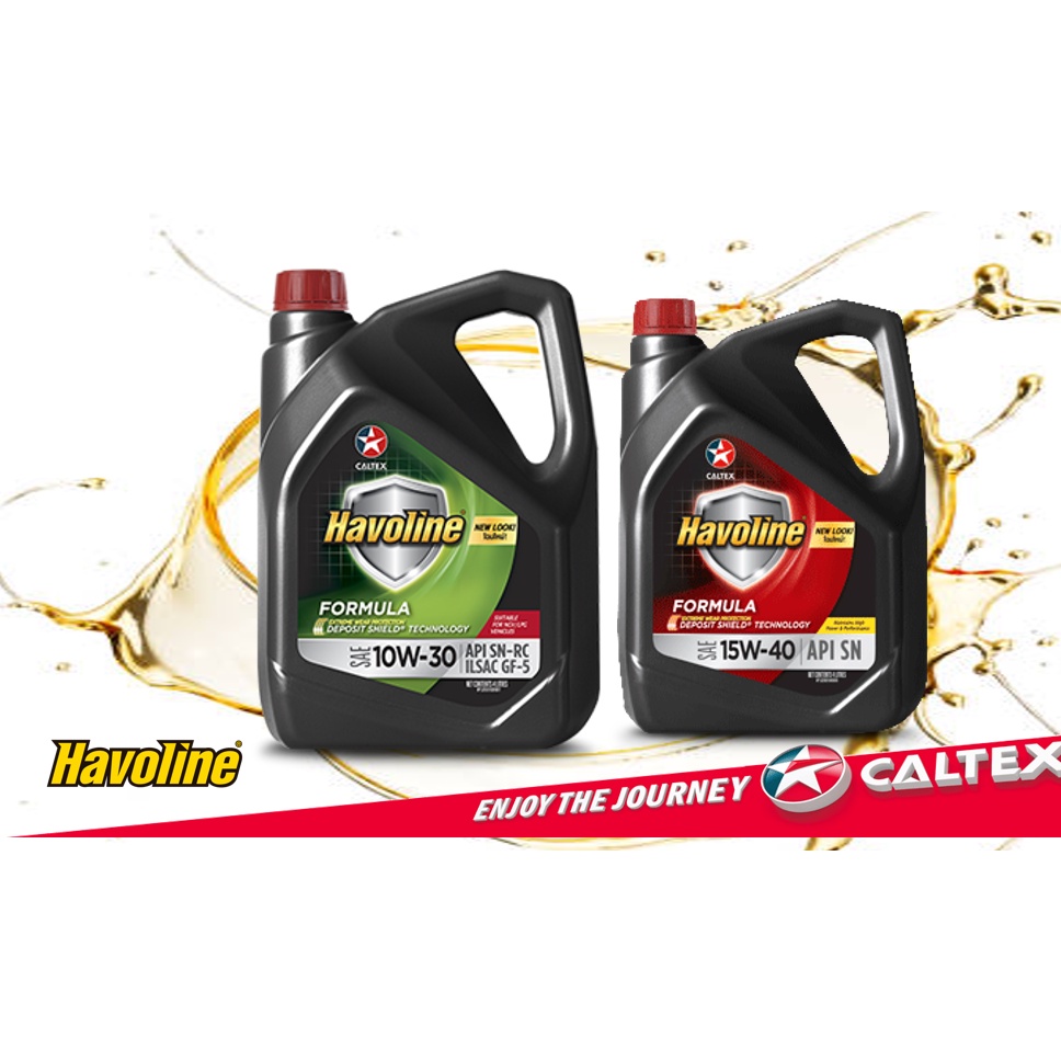 (FREE GIFT)CALTEX Havoline Formula SAE 10W30 / 15W40 Mineral Engine Oil Shopee Malaysia