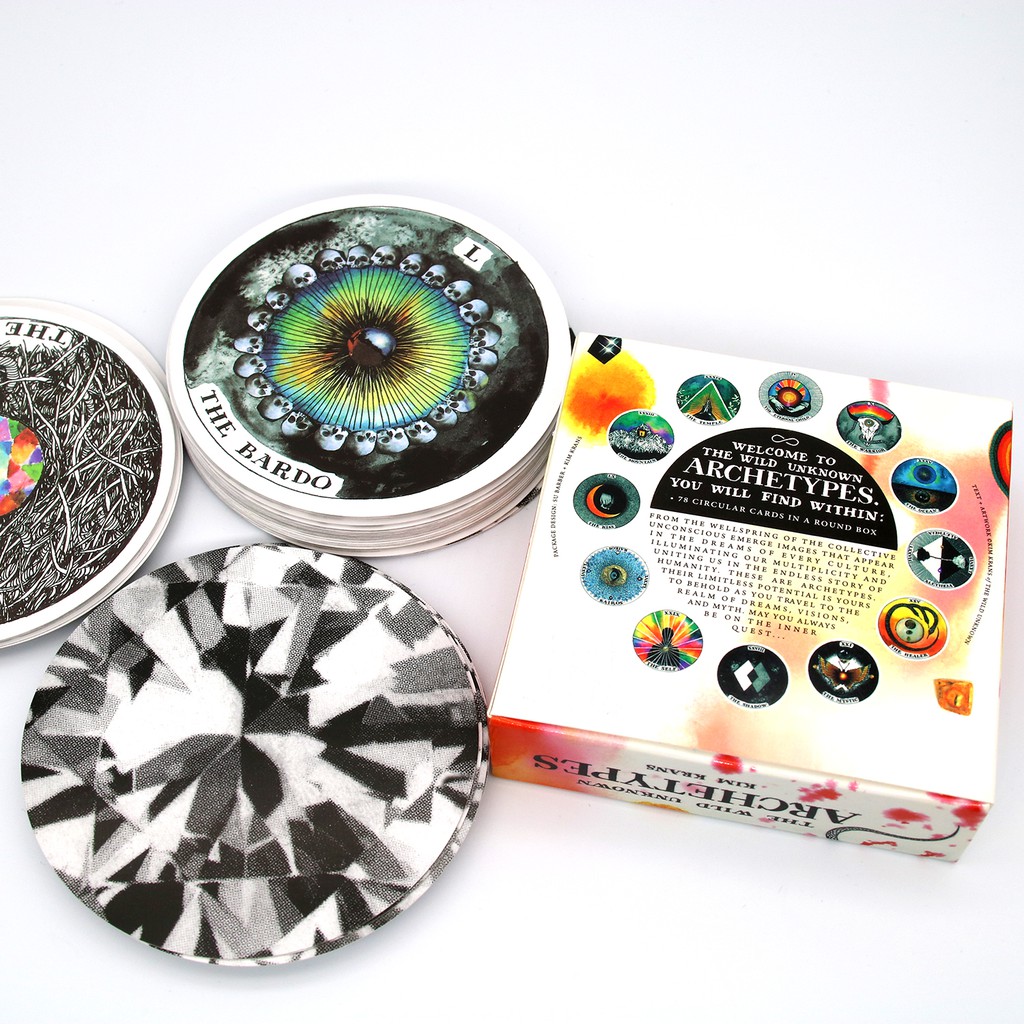 Quality Durable 78pcs Wild Unknown Archetypes Deck Guidebook By Kim Krans Circular Oracle Tarot Di Course Tutorial Gu... - Image 2