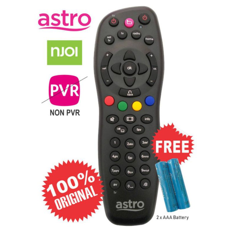 (100 ORIGINAL)Astro PVR/Byond/Njoi Remote Control Shopee Malaysia
