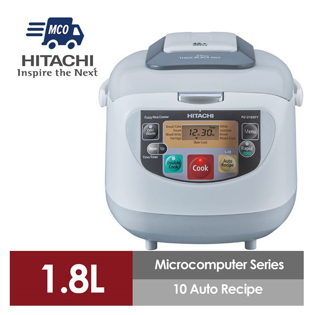 Hitachi Rice Cooker Microcomputer Series (1.8L) RZ-D18XFY | Shopee Malaysia