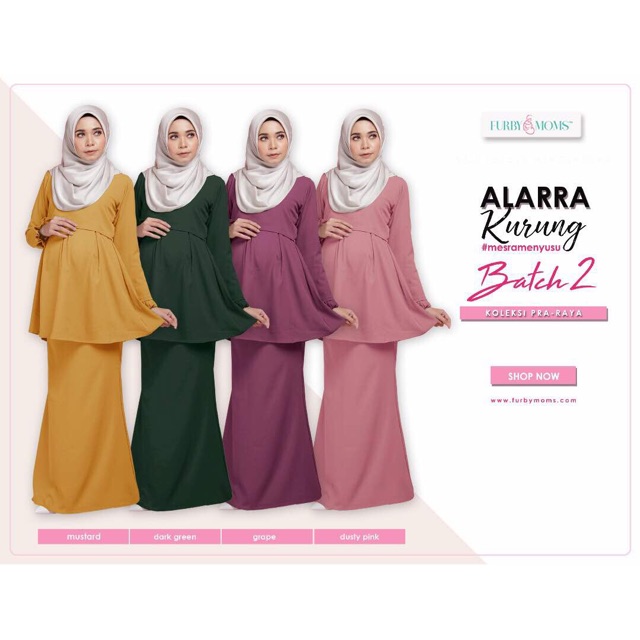 ALARRA BAJU  KURUNG  MENGANDUNG Shopee  Malaysia 