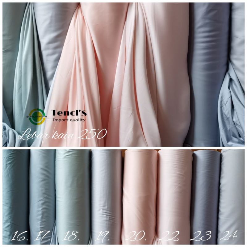 Plain Tencel Fabric Meter Bed Sheet And Plain Tencel Bedcover Shopee Malaysia
