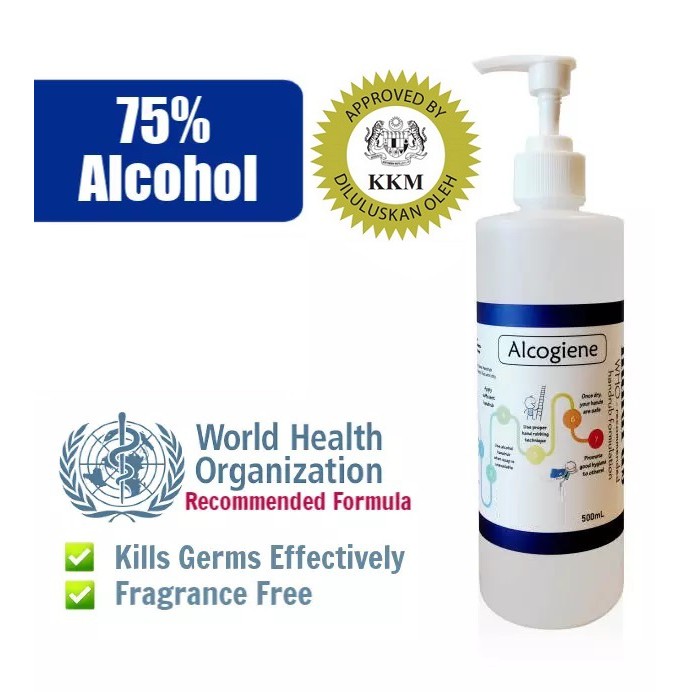 500ml Hand Sanitizer Fragrance Free Pembersih Tangan Bebas Wangian Approved Kkm Water Base Shopee Malaysia