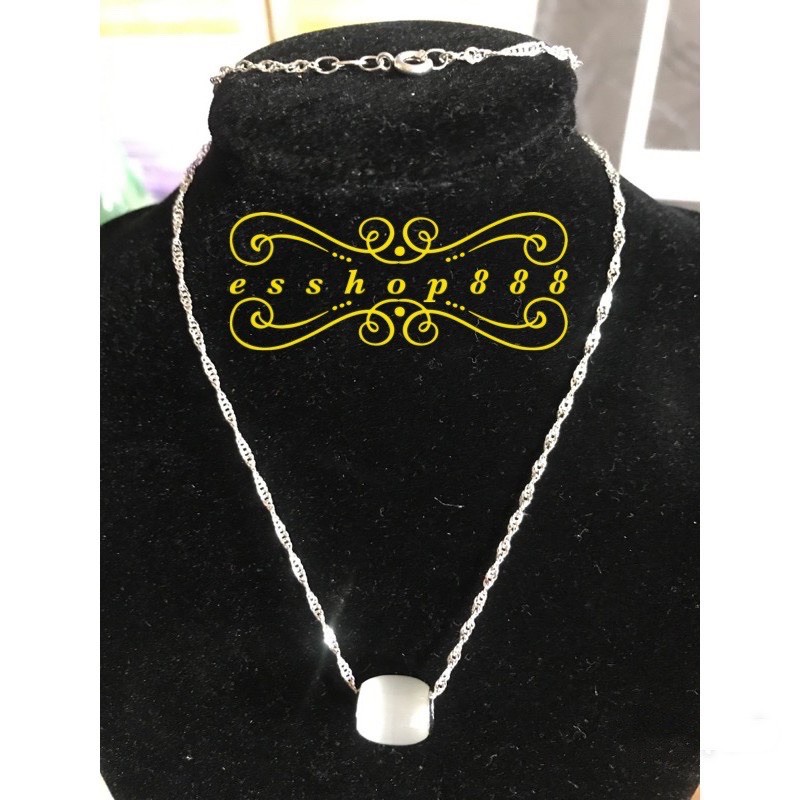 【现货】猫眼透石膏路路通吊坠925银项链/手排 Natural Selenite Pendant 925 Silver Necklace/Bracelet