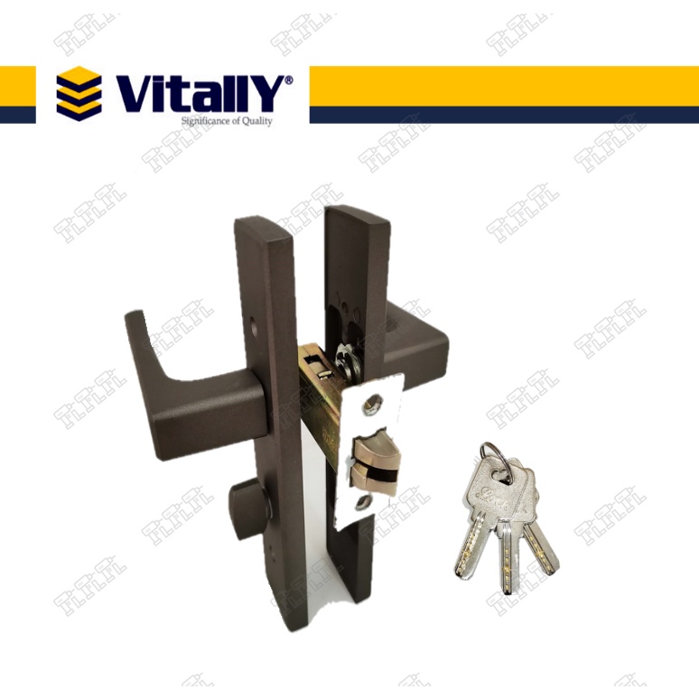 Vitally Durable Aluminium Swing Door Lock Bathroom Door Lock With Key
