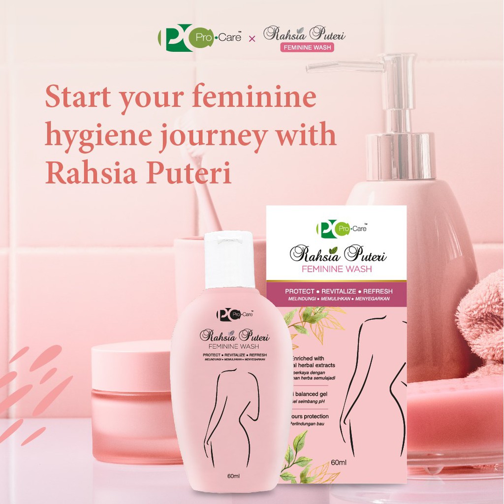 ProCare Rahsia Puteri Feminine Wash 30/60ml [EXP 9/2025] Shopee Malaysia