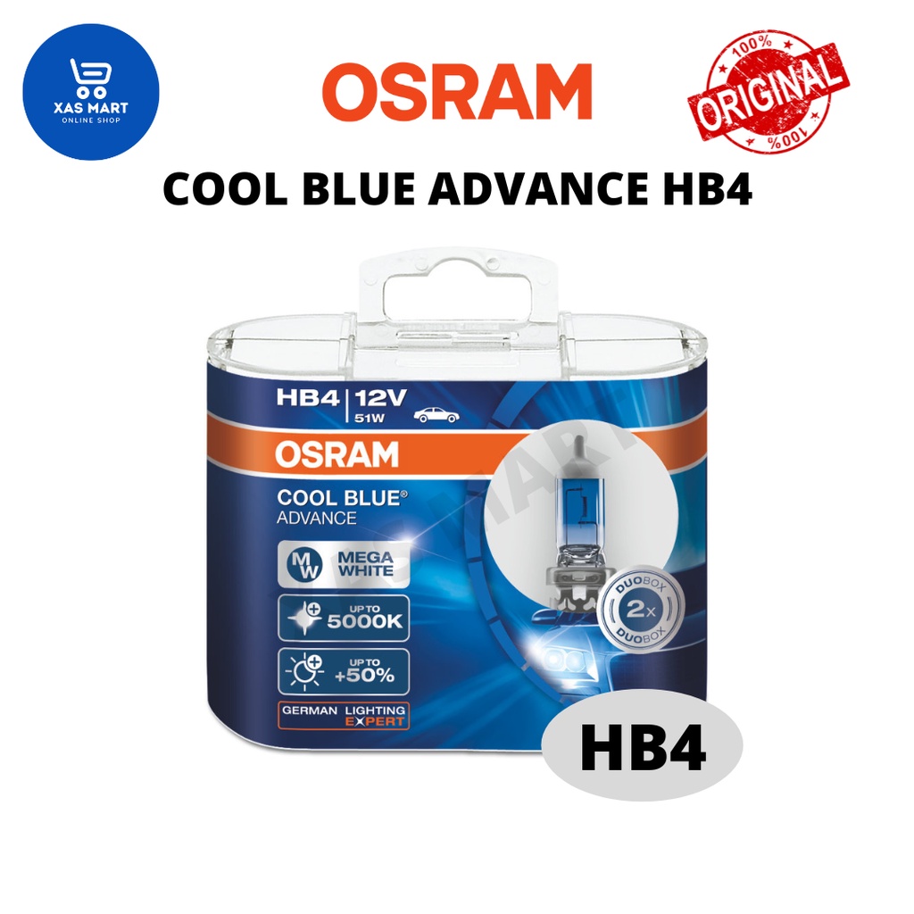 Genuine Osram Cool Blue Advance HB4 Set | Shopee Malaysia