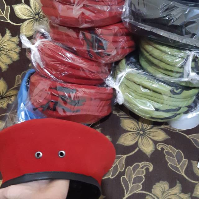 Red Beret Peles  Baret merah peles  Shopee Malaysia