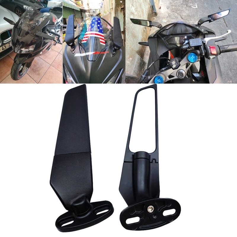 KAWASAKI NINJA CBR R15 R25 R3 R6 R l1 ZX10R Modified Motorcycle Winglet Mirror Adjustable Side
