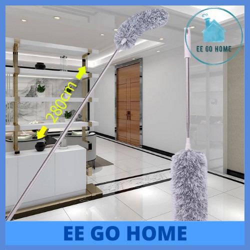 perkakas rumah Microfiber Duster 280CM Extendable Expandable Feather