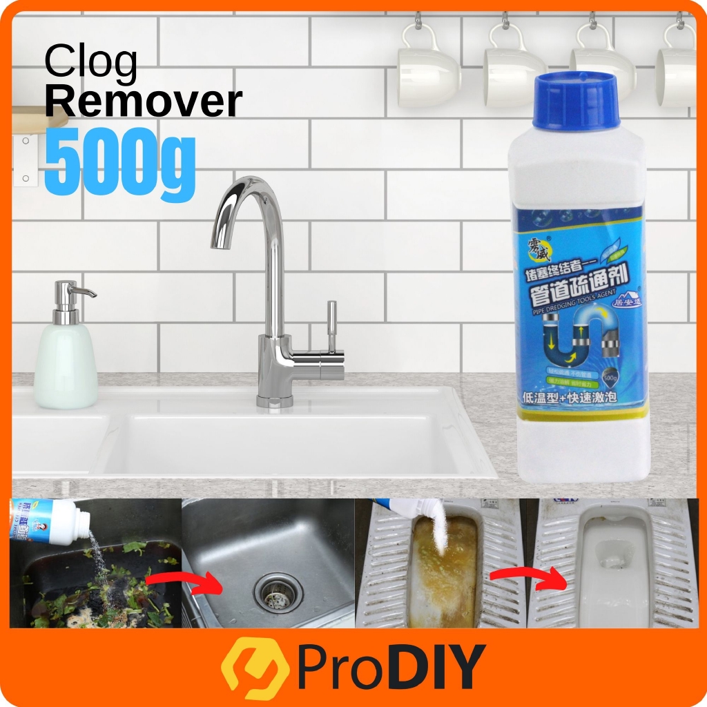 500g Clog Remover Drain Pipe Basin Cleaner Toilet Bowl Clogged Drainage
