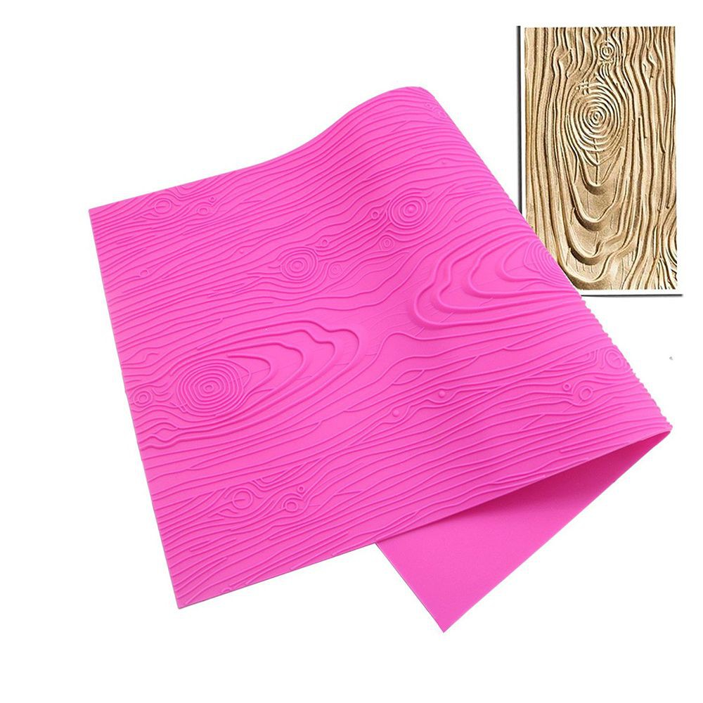 Impression Bakeware Woodgrain Pattern Fondant Tool Lace Mat Cake