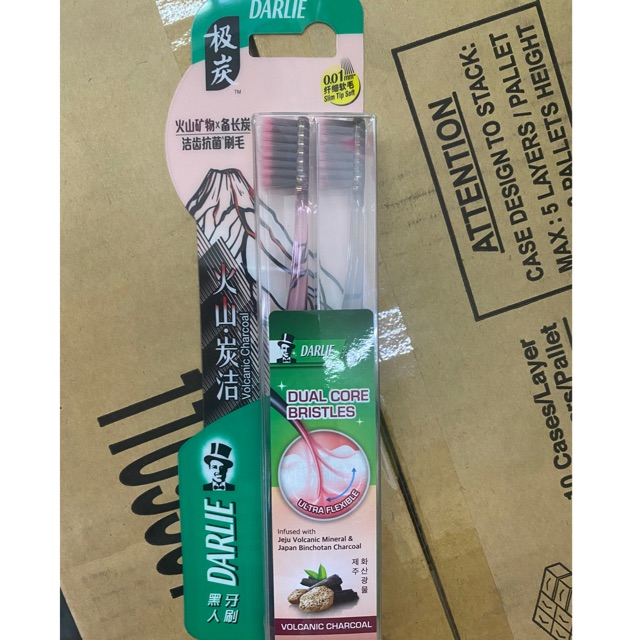 darlie volcanic charcoal toothbrush