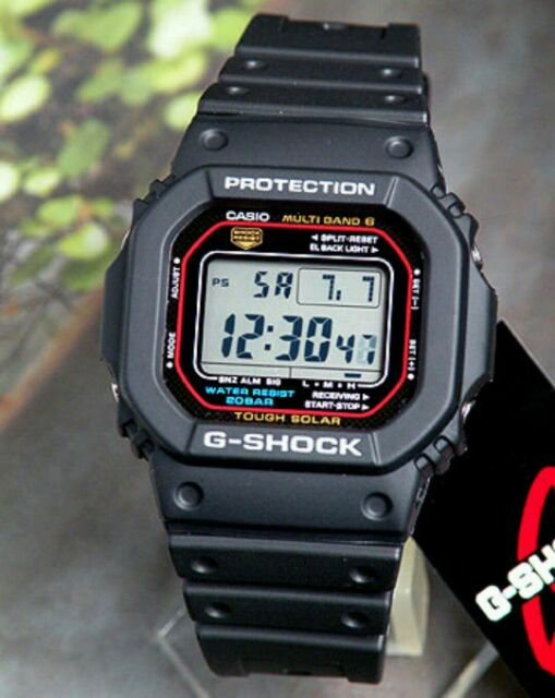 Casio G Shock Gw M5610 1cf Tough Solar Mb6 Black Resin Watch Shopee Malaysia