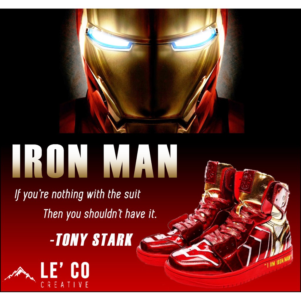 marvel iron man shoes