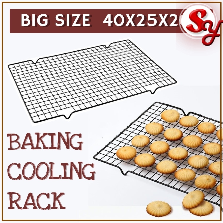 Cooling Rack Kitchen Big Size Non Stick Mesh Cake Food Rack Oven Kitchen Baking Pizza Barbecue Grill Drying Cooling Tray