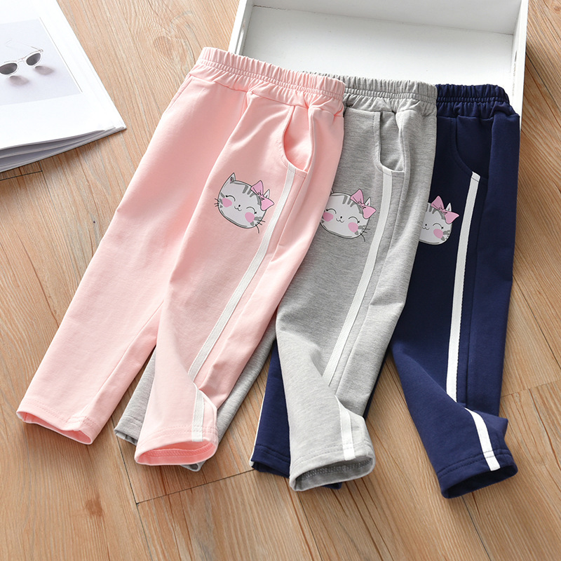 Kid Girl Sports Pant Children Long Pants Clothes | Shopee Malaysia