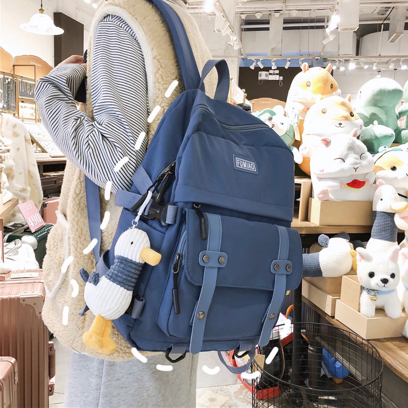 Backpack Tide Brand Ins Super Fire Wild Large Capacity Fashion Trend Backpack Korean High School College Student Bag Wom Shopee Malaysia - flame backpack texture roblox