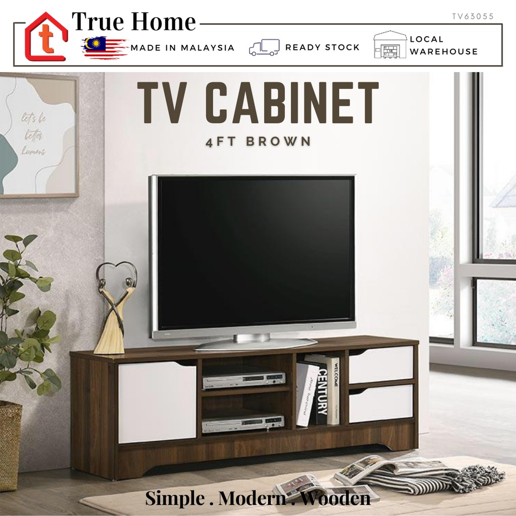[[READY STOCK]] TH Scandinavian 4FT TV White Door / TV Console