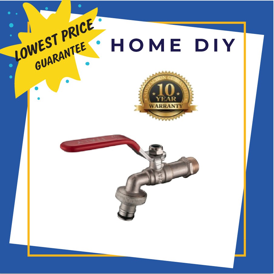 HOME DIY 1/2" ITALY BRASS BALL TAP WASHING MACHINE TAP Shopee Malaysia