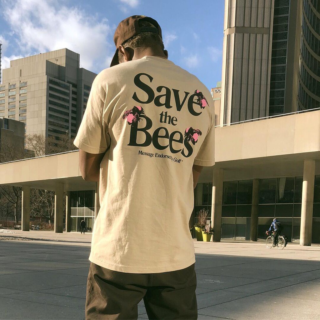 Golf Wang Save The Bees Tee Bee Short Sleeve Shopee Malaysia