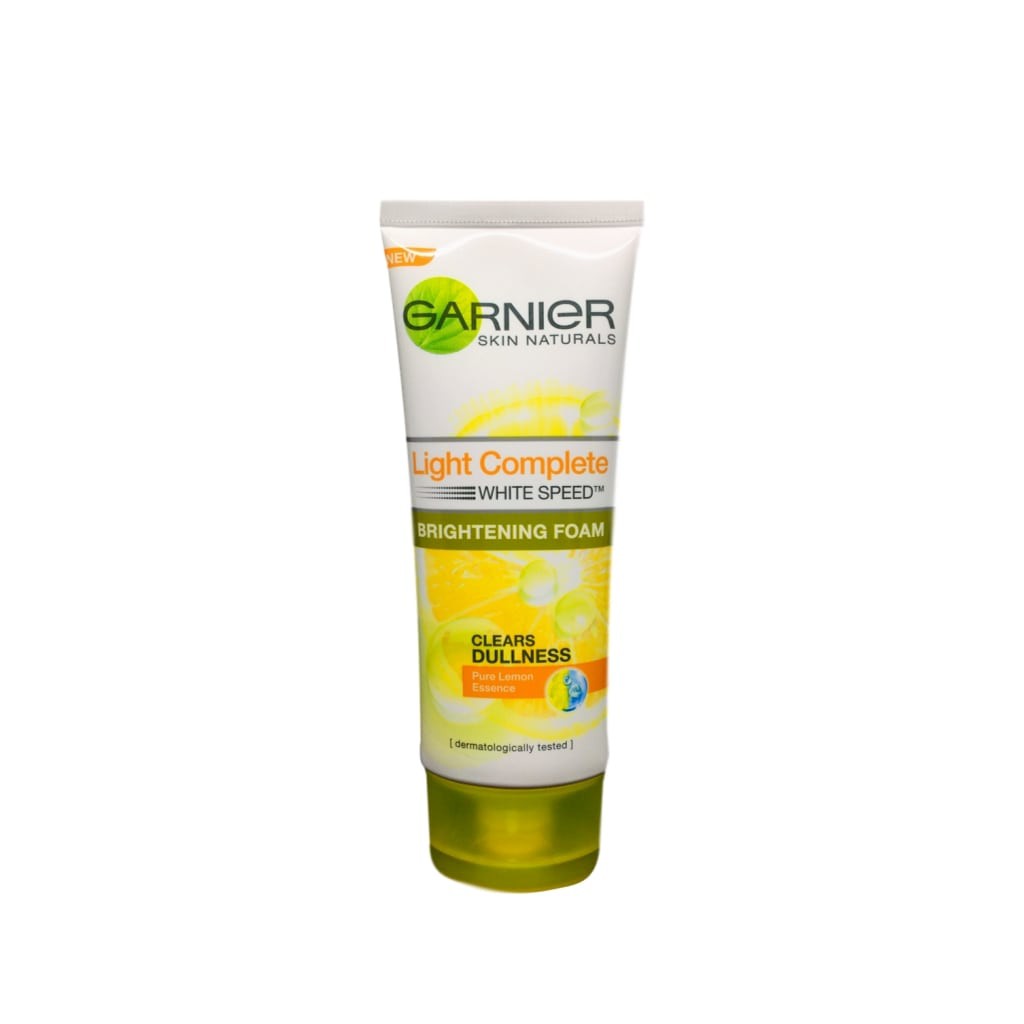 garnier light complete white speed brightening foam