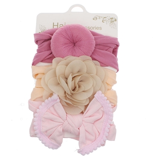 3 Pcs/Set Baby Hair Accessories Soft Nylon Kids Headbands Hairband For  Girls Bows Flower Newborn Infant Turban Baby Headband | Shopee Malaysia