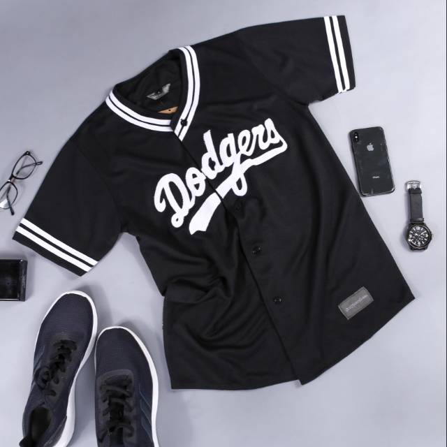 black dodgers baseball jersey