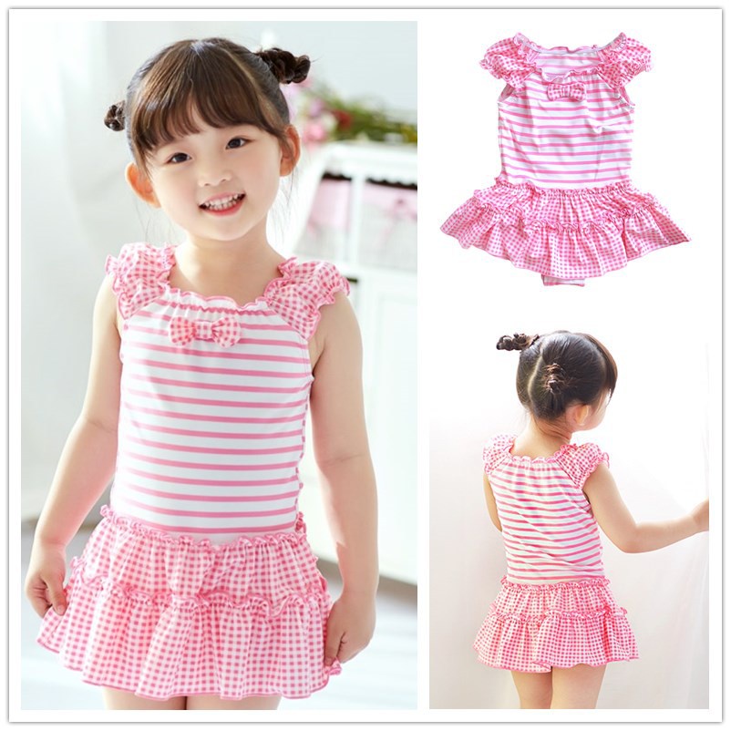 Girl Swimwear 2021 insPakaian Renang Bayi Big Boy Cute Girl Bikini Siam