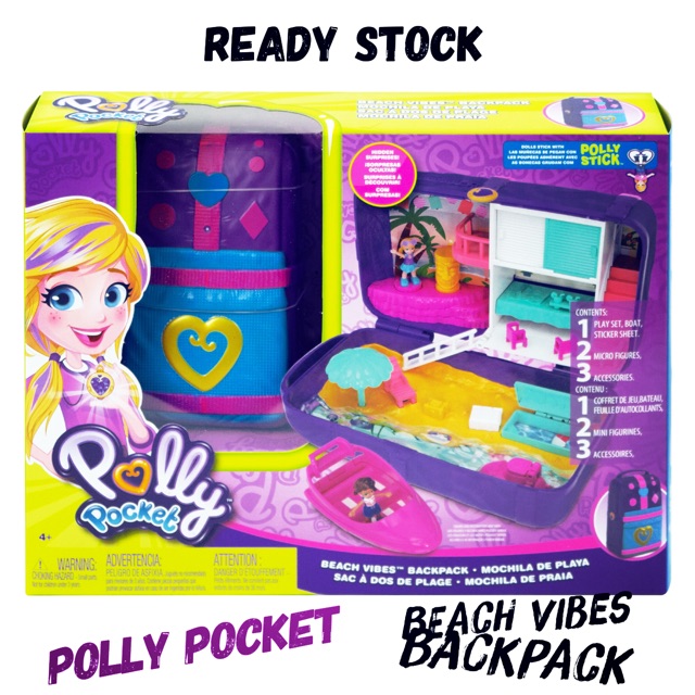 polly pocket beach vibes backpack