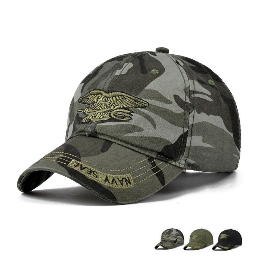 navy camouflage hat