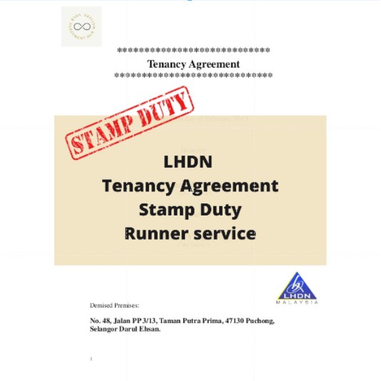 Penyeteman Perjanjian Sewa Rumah Lhdn Tenancy Agreement Stamping Service Shopee Malaysia